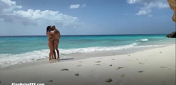  Aubrey Black Gets Fucked To Perfection By King Noire "Sex On The Beach"!!!